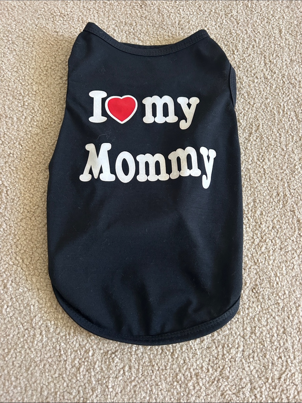I love my mommy black pet shirt